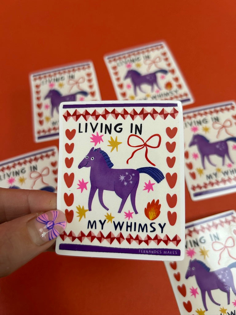 Living In My Whimsy Sticker