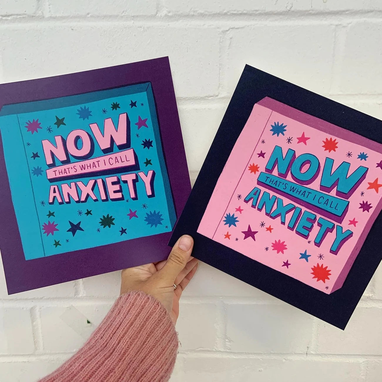 Nows that Anxiety - Square Art Print by Ellastrated