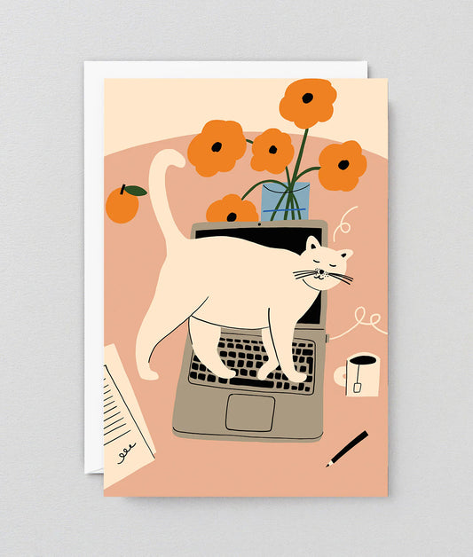 Stop Working Cat Card by Wrap Magazine