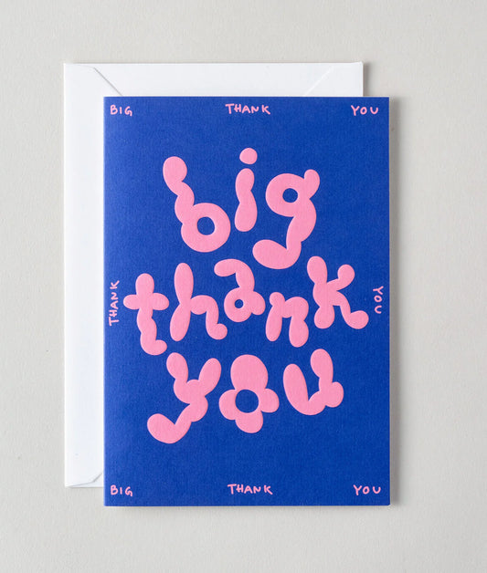 Big Thank You Card by Wrap Magazine