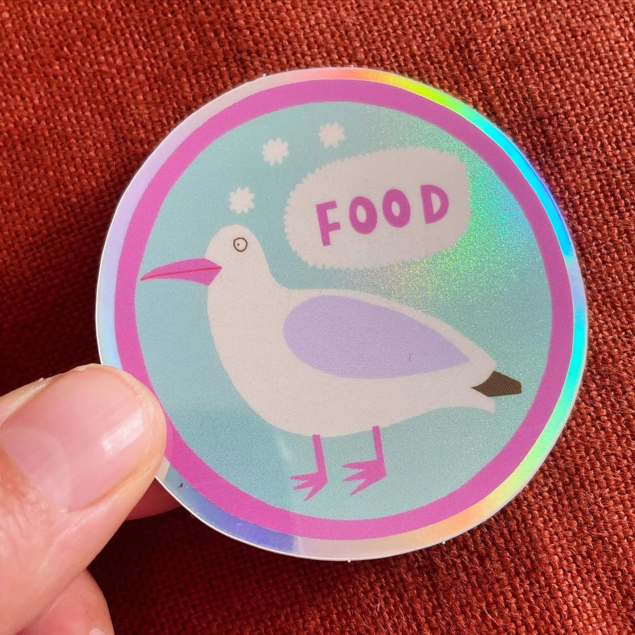 GULL SHINY STICKER by Ellastrated