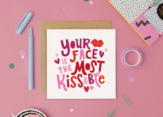 Most Kissable Card by Dotty Black