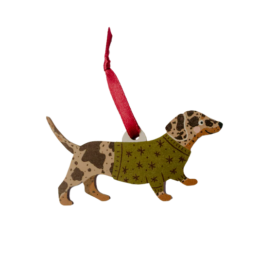 Dapple Dachshund Decoration