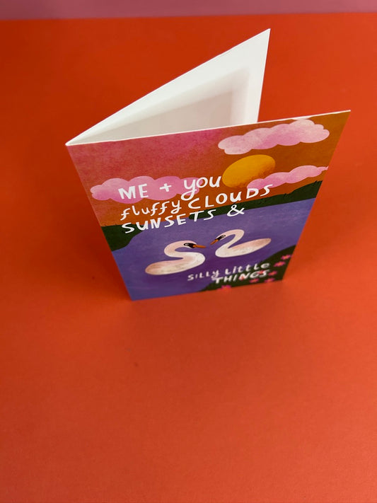 Clouds, Sunsets & Silly Little Thing Greeting Card