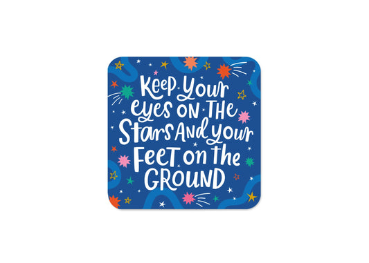 Eyes On The Stars Coaster by Dotty Black