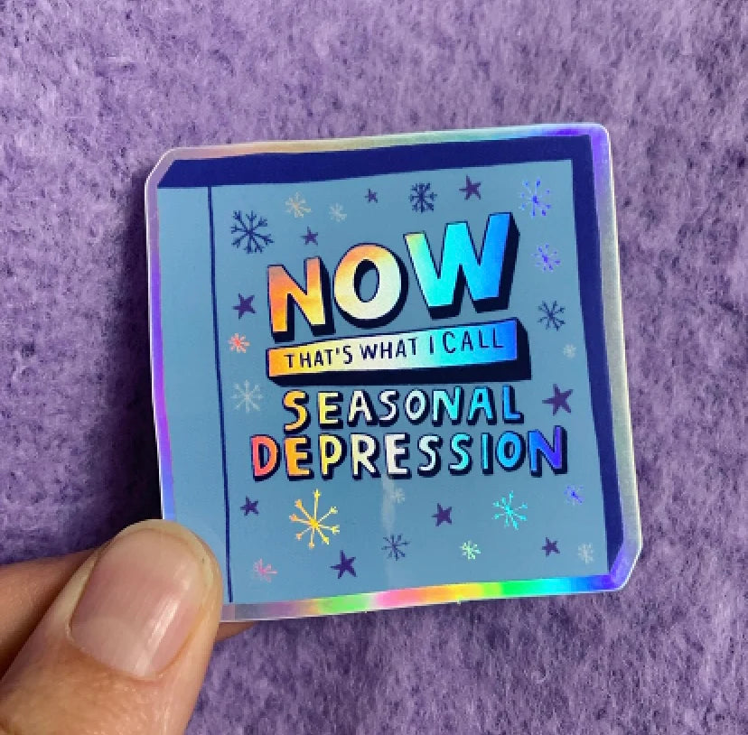 DEPRESSION SHINY STICKER by Ellastrated