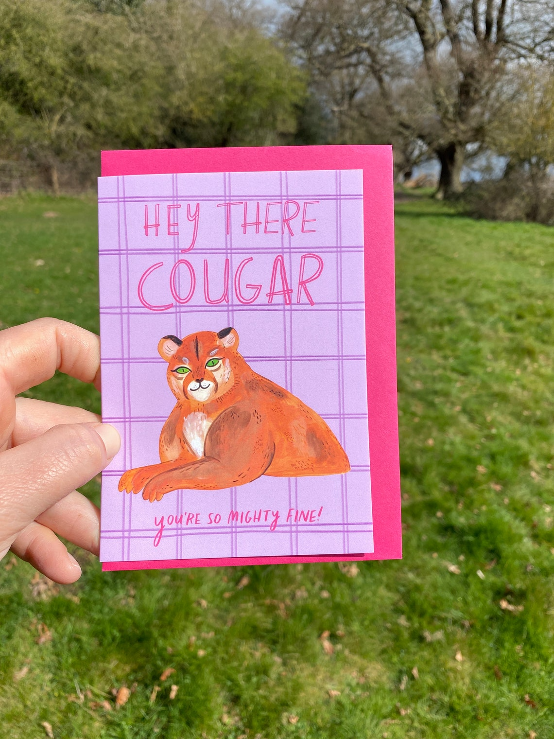 Hey There Cougar - You're So Mighty Fine Card