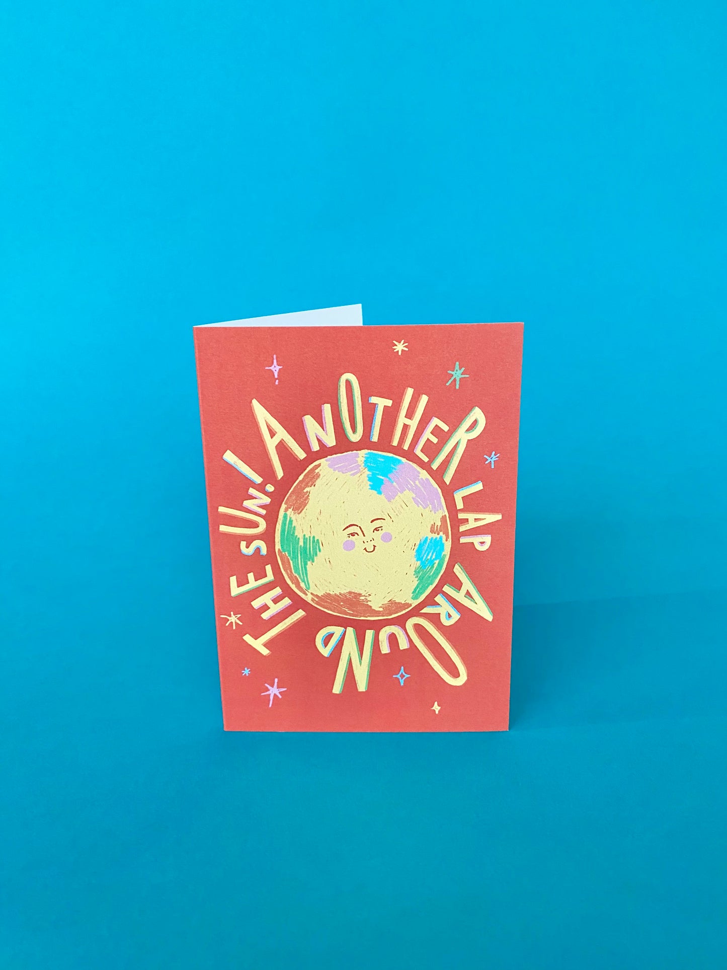 Another Lap Around The Sun - Greeting Card by Kelly Ma