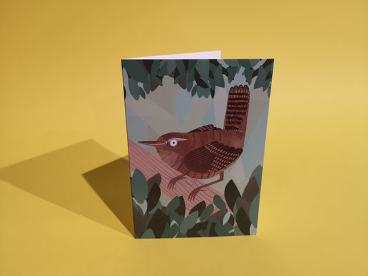Wren greeting card by Fernandes Makes