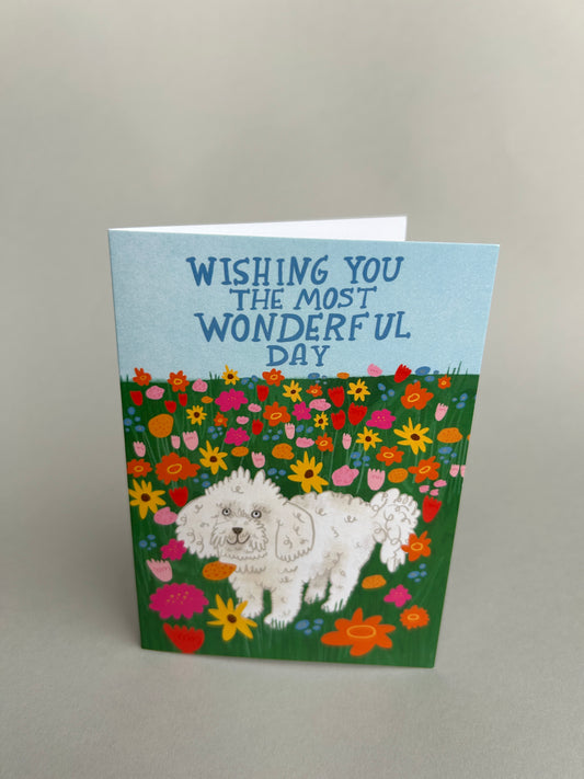 Wishing You The Most Wonderful Day Greeting Card