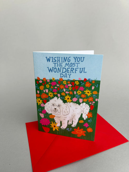 Wishing You The Most Wonderful Day Greeting Card by Fernandes Makes