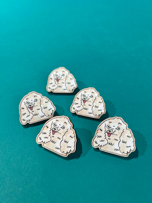 Wooden Dog Pins