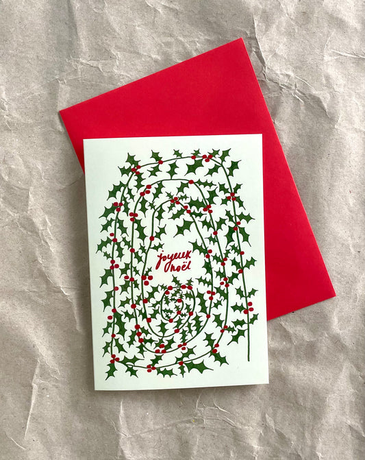 Joyeux Noel Christmas Card - Picnic Drawings