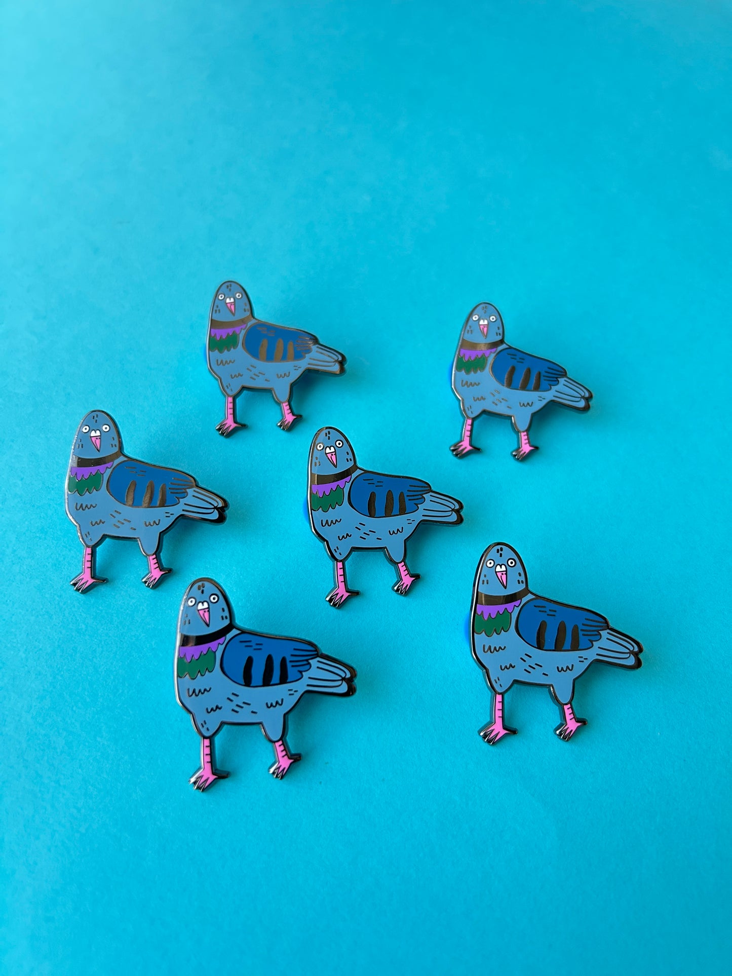 Derpy Pigeon Enamel Pin