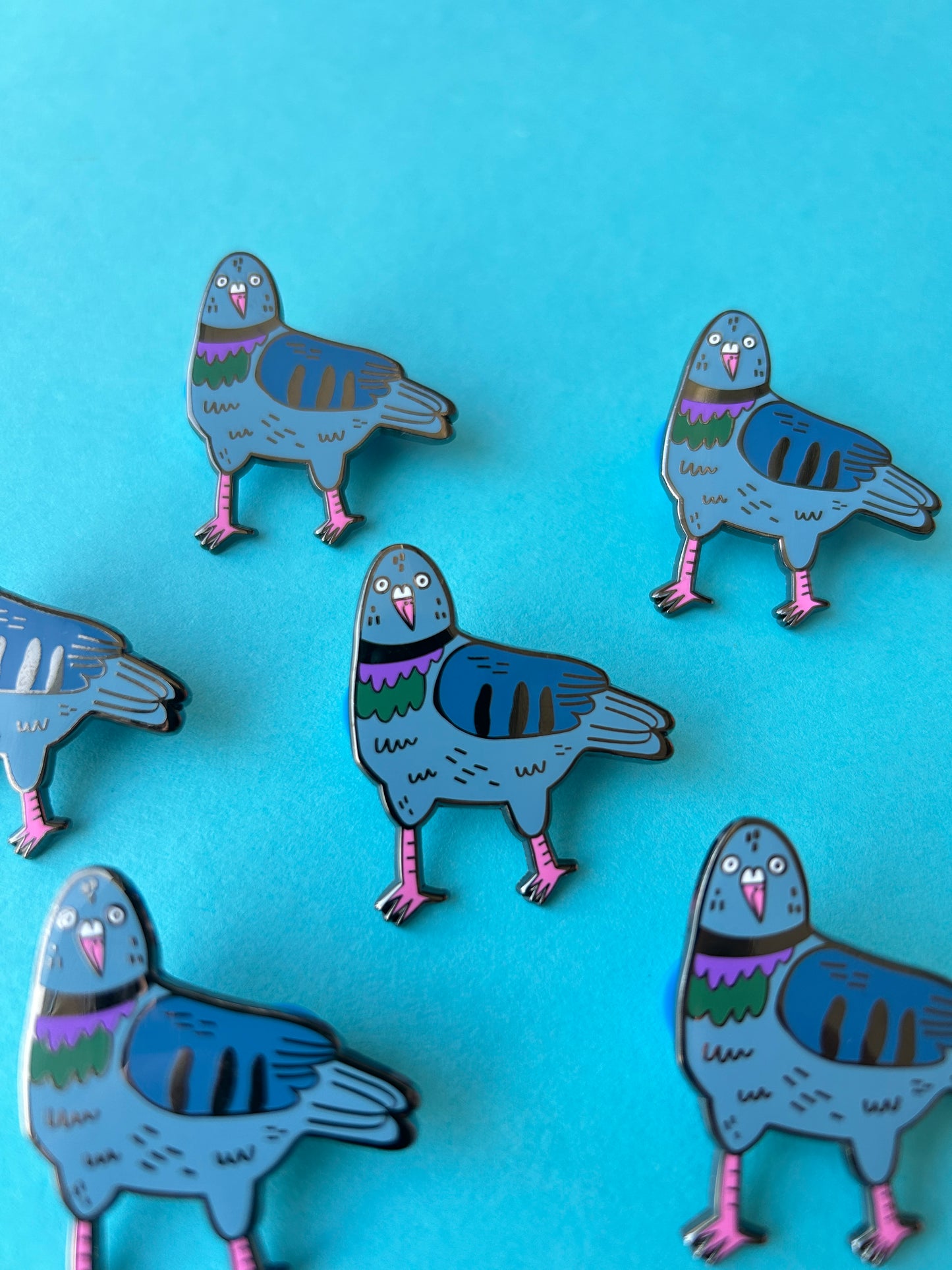 Derpy Pigeon Enamel Pin