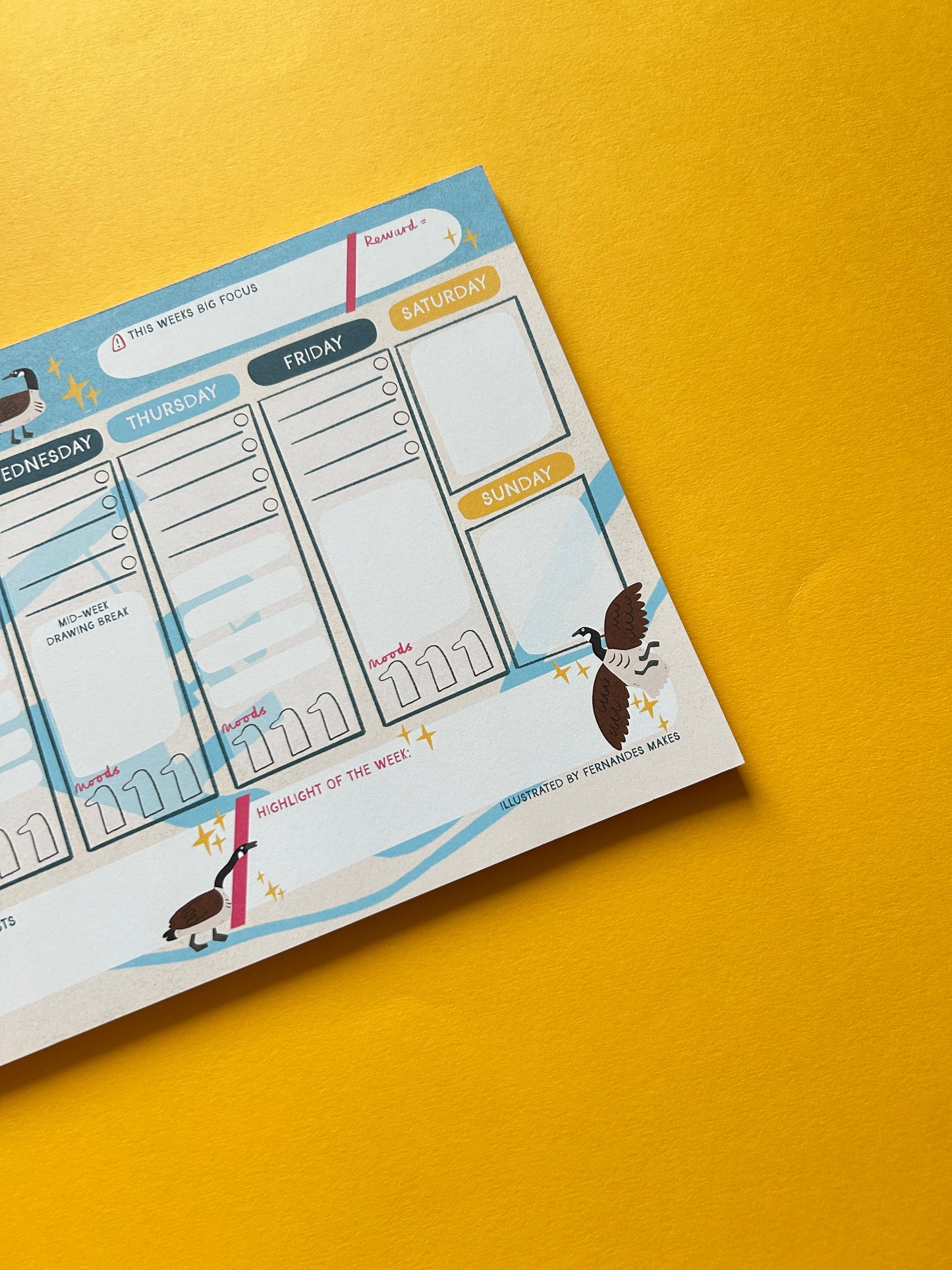 Silly goose A4 Desk Pad
