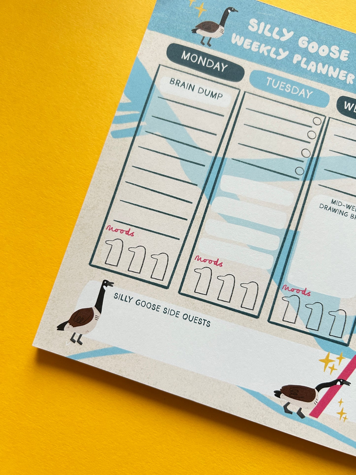 Silly goose A4 Desk Pad