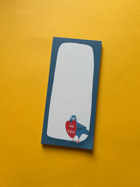 Go You! Pigeon DL Notepad