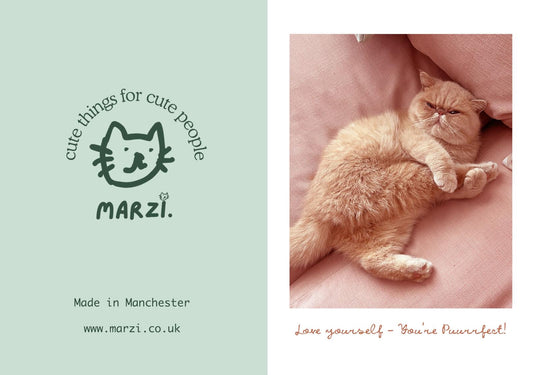 Love Yourself- You're Purrfect Cat Greeting Card
