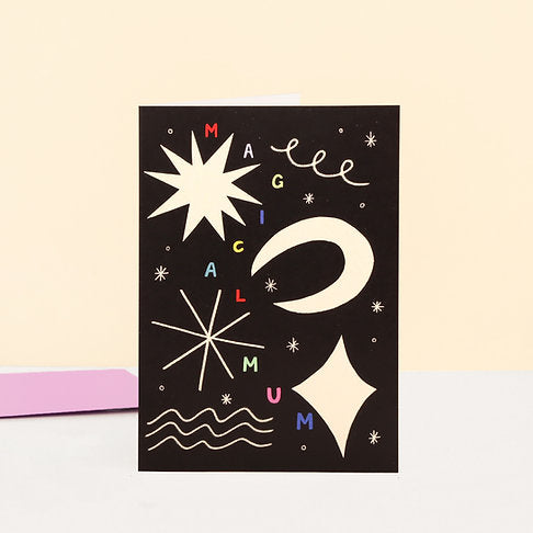 Magical Mum Card by Little Black Cat