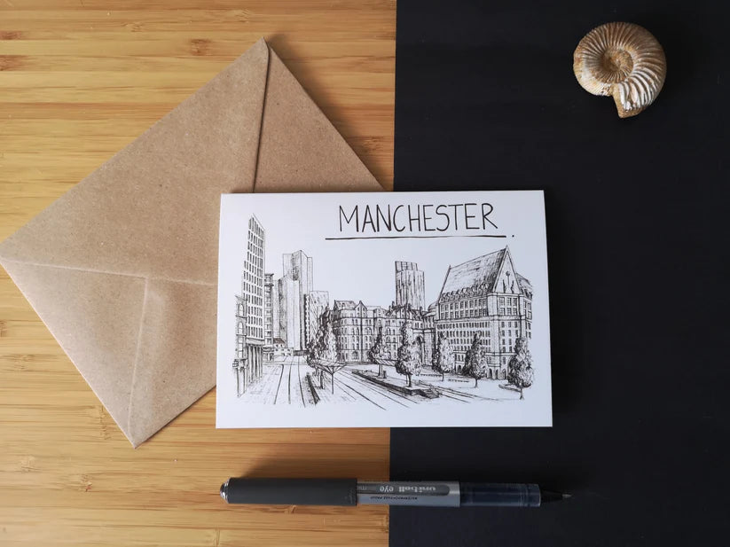 Manchester Greetings Card by Christopher Walster