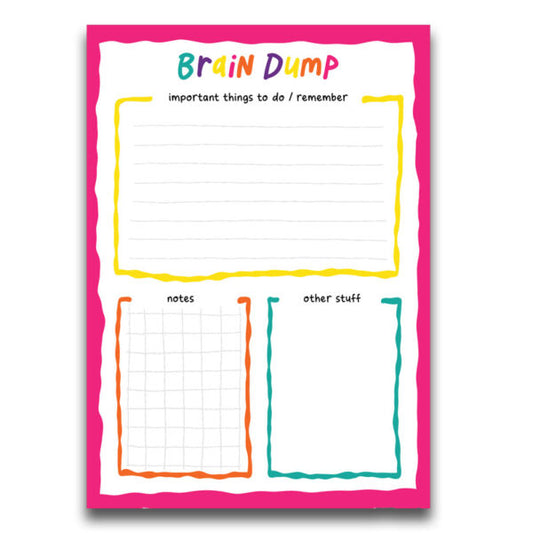 Brain Dump Notepad by The Playful Indian