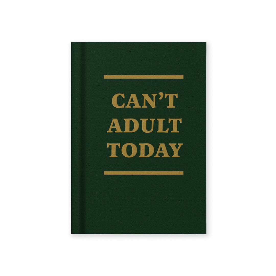 Can't Adult Today Fabric Hardback Notebook (A7) (13272)