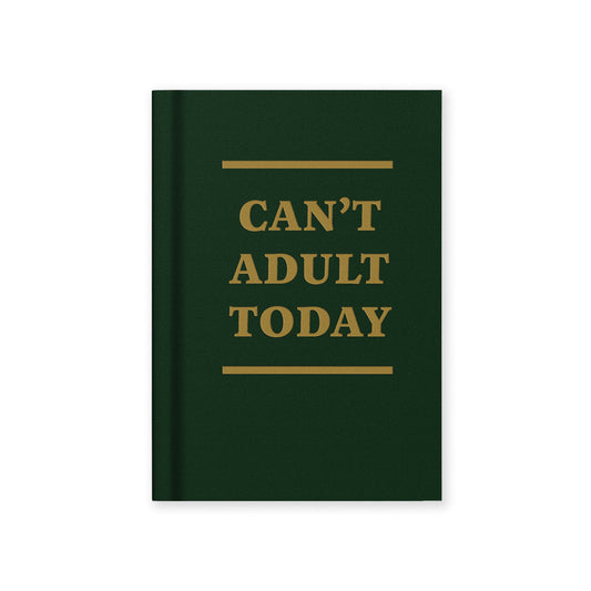 Can't Adult Today Fabric Hardback Notebook (A7) (13272)