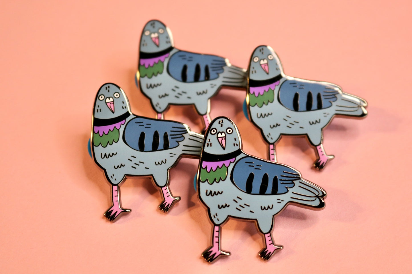 Derpy Pigeon Enamel Pin