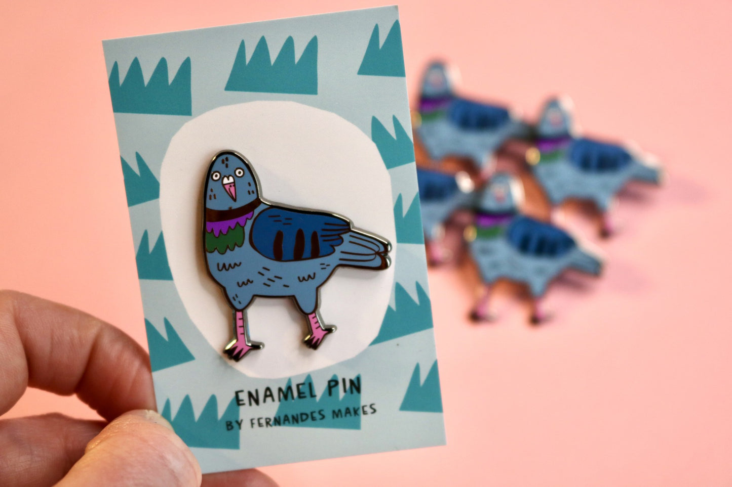 Derpy Pigeon Enamel Pin