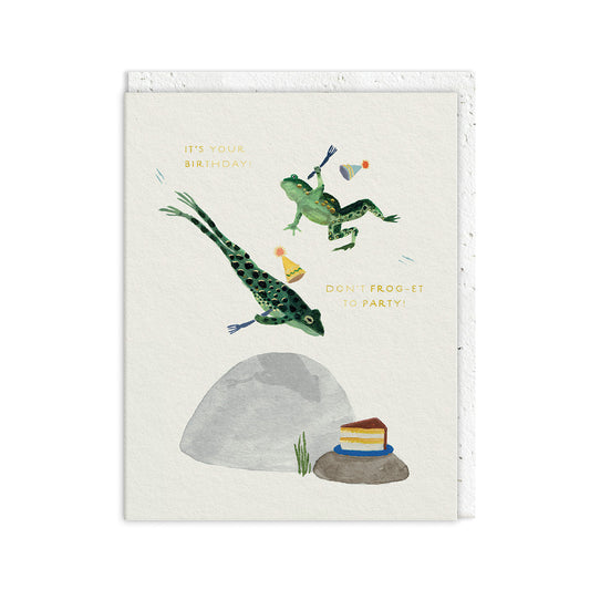 Don't Frog-et to Party Greeting Card (12877)