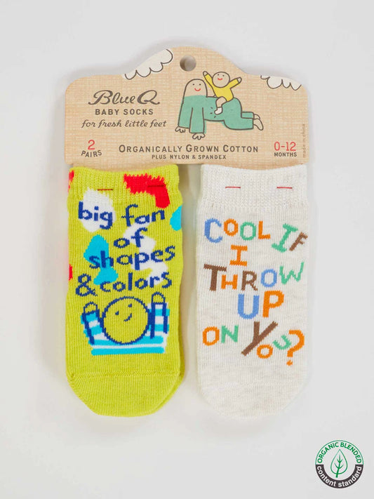 Big Fan/Throw Up Baby Socks