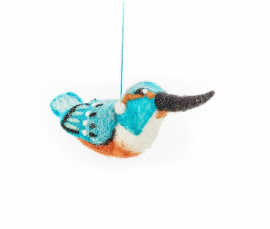 Kingfisher / hummingbird Decoration by Felt So Good