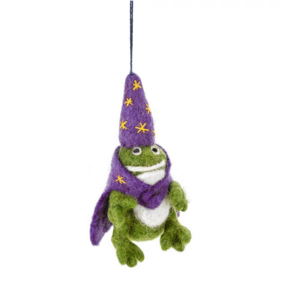 Wizard Frog Decoration by Felt So Good