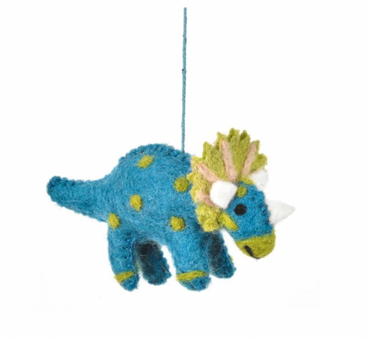 Triceratops Hanging Dinosaur Decoration by Felt So Good