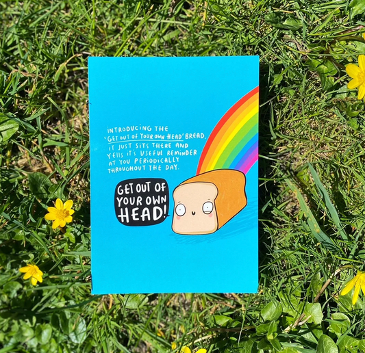 Head Bread Postcard by Katie Abey - KA03