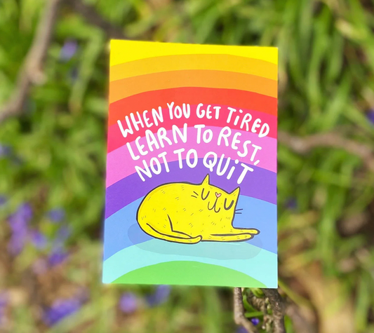 Rest Don't Quit Postcard by Katie Abey - KA04