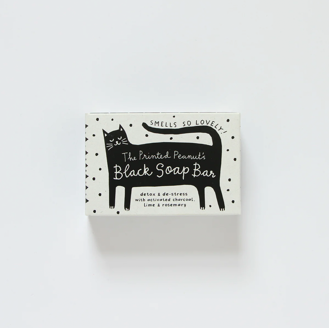 Black Cat Soap Bar by The Printed Peanut