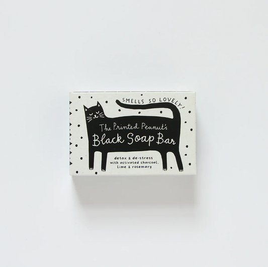 Black Cat Soap Bar by The Printed Peanut