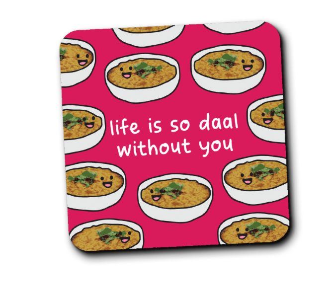 Daal Without You Coaster by The Playful Indian