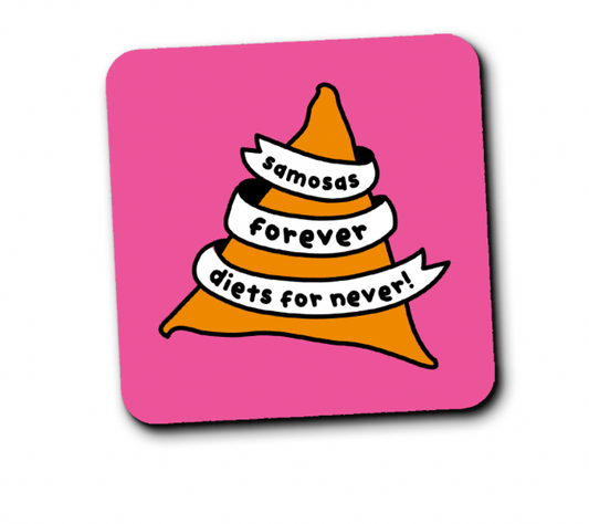 Samosas Coaster by The Playful Indian