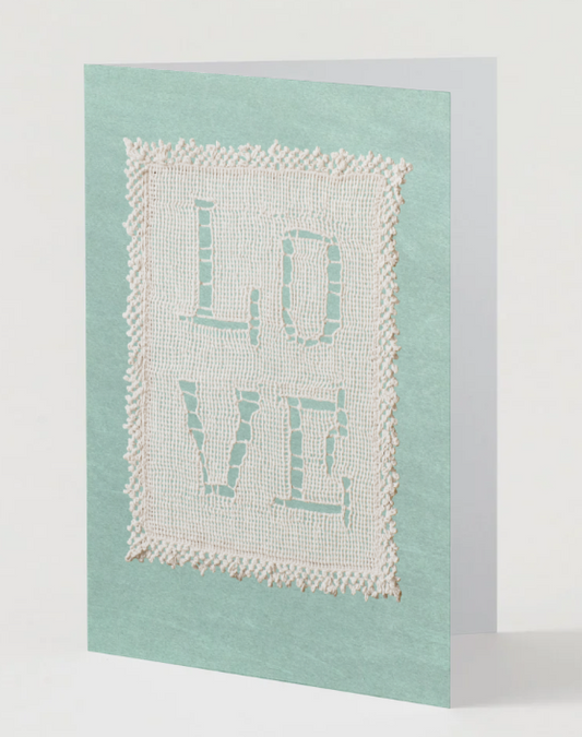 Love Doily A6 Greeting Card