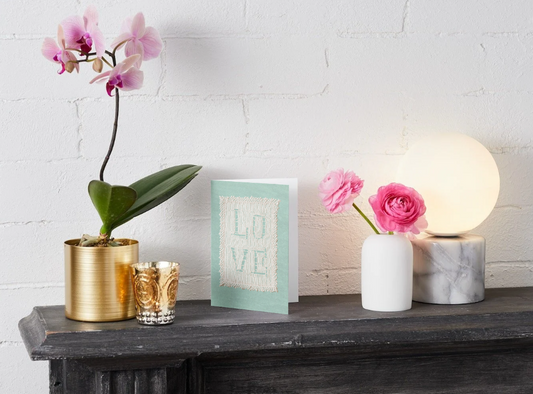 Love Doily A6 Greeting Card