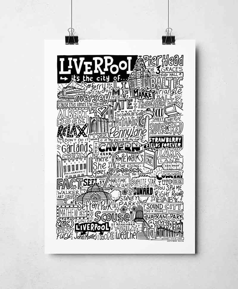 Liverpool Landmarks By Sketchbook Design