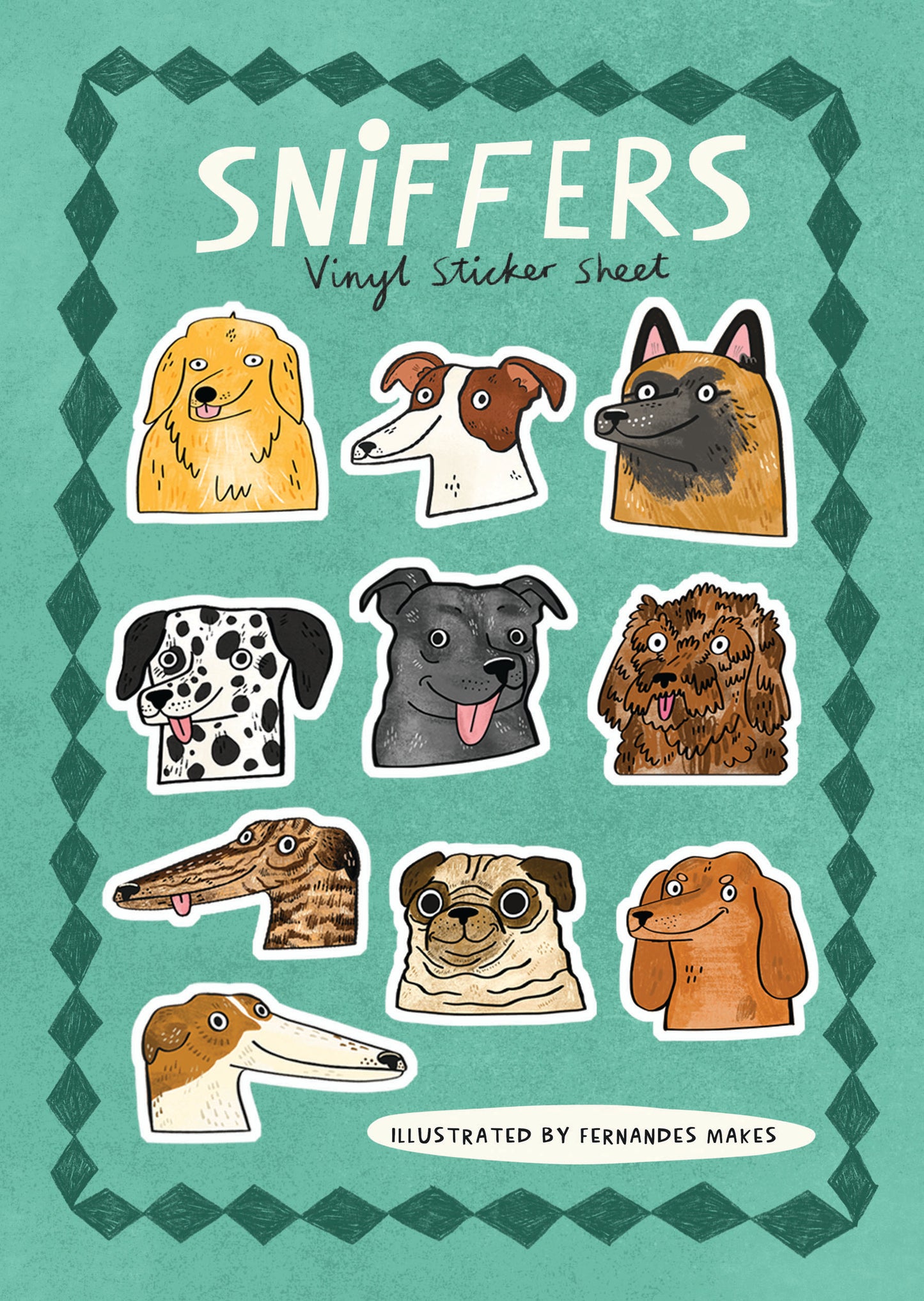 Dogs Vinyl Sticker Sheet