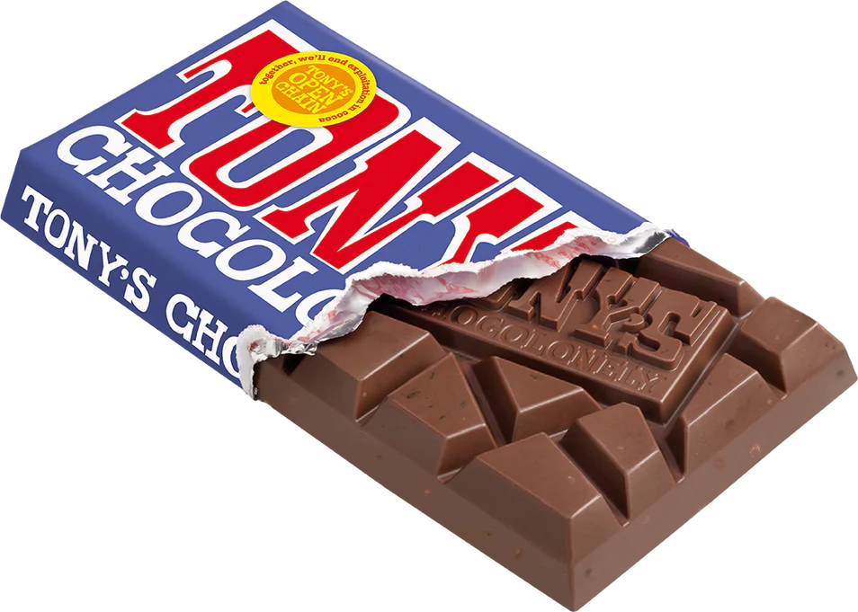 Tony's Dark Milk Pretzel Toffee 42% Chocolate Bar