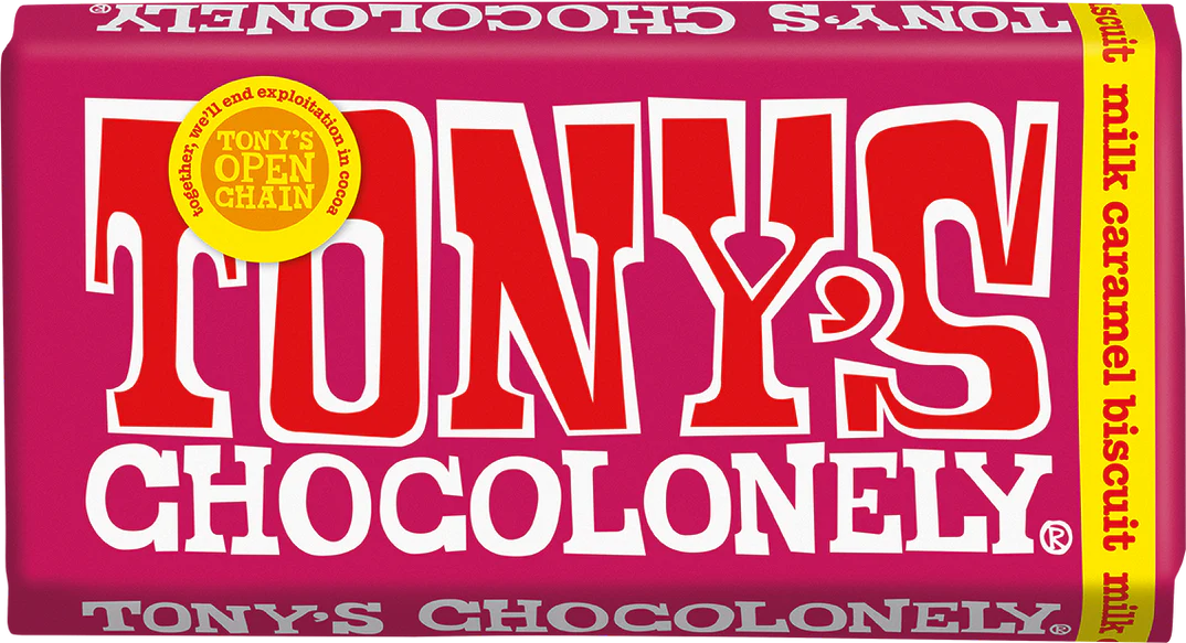 Tony's Milk Caramel Biscuit Chocolate Bar