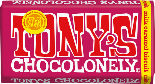 Tony's Milk Caramel Biscuit Chocolate Bar