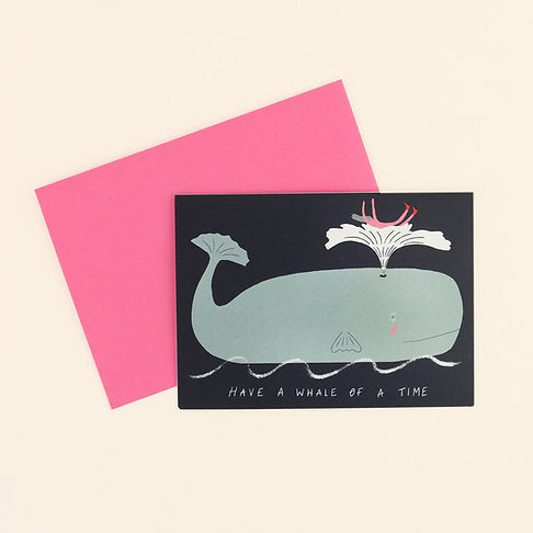 Have a Whale of a Time Card by Little Black Cat