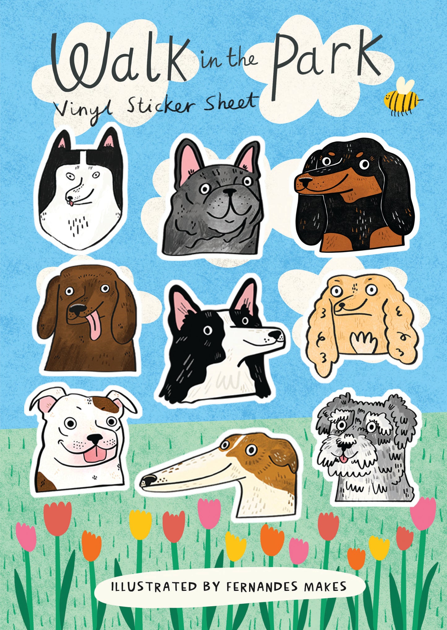 Dogs Vinyl Sticker Sheet